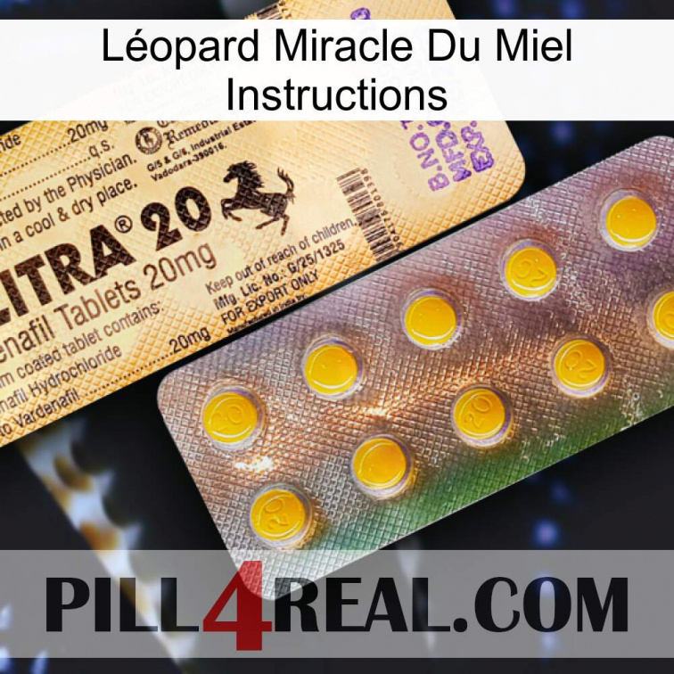Léopard Miracle Du Miel Instructions new06